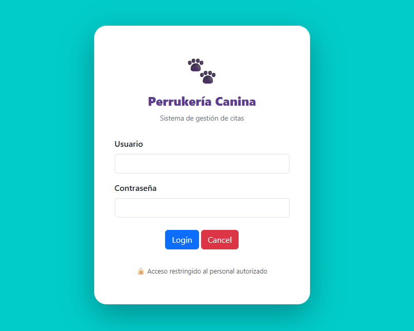 Dog Grooming Management System built with ArtiGrid